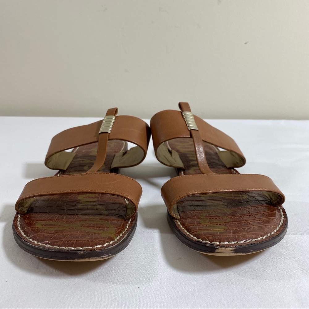 Sam Edelman Kira Leather Slip On Thong Sandals 10 - Picture 4 of 6